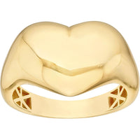 Olas d'Oro - 14K Yellow Gold Polished Puffed Heart Ring - Size 7
