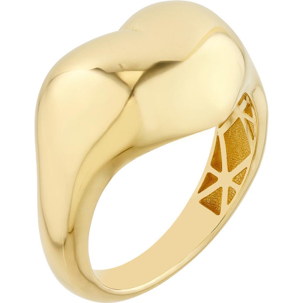 Olas d'Oro - 14K Yellow Gold Polished Puffed Heart Ring - Size 7