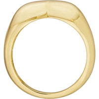 Olas d'Oro - 14K Yellow Gold Polished Puffed Heart Ring - Size 7