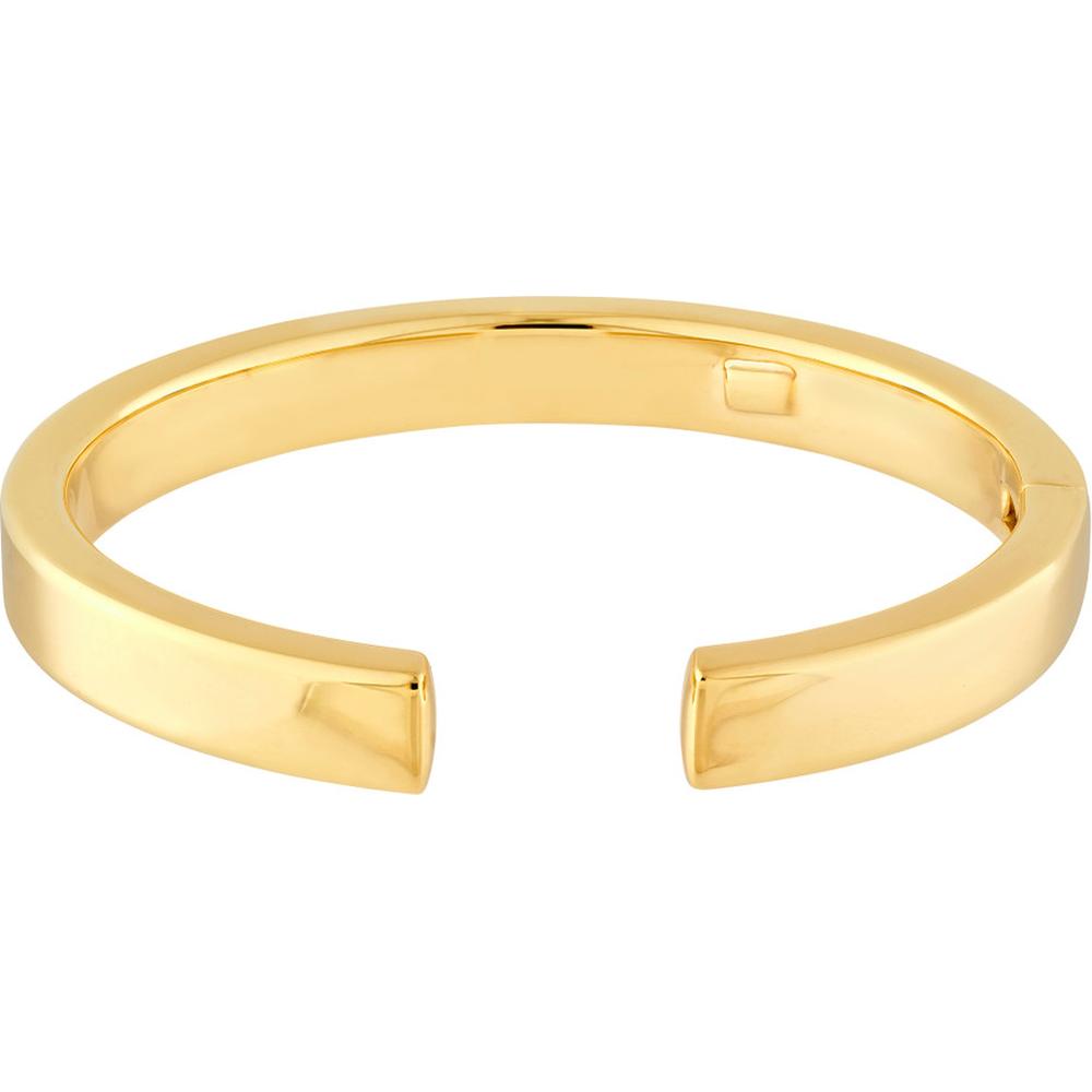 Olas d'Oro - 14K Yellow Gold Polished Square Tube Bangle Bracelet  16.10g