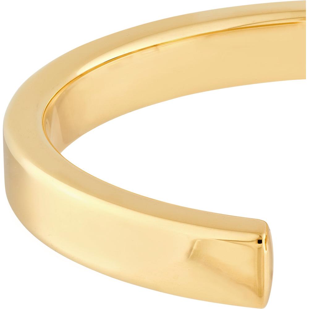 Olas d'Oro - 14K Yellow Gold Polished Square Tube Bangle Bracelet  16.10g
