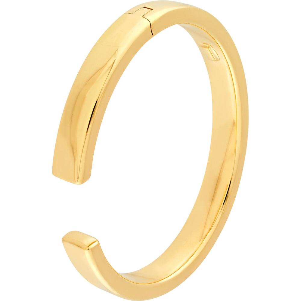 Olas d'Oro - 14K Yellow Gold Polished Square Tube Bangle Bracelet  16.10g