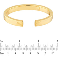 Olas d'Oro - 14K Yellow Gold Polished Square Tube Bangle Bracelet  16.10g