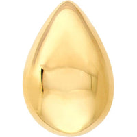 Olas d'Oro - 14K Yellow Gold Polished Teardrop Stud Earrings  5x9mm