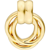 Olas d'Oro - 14K Yellow Gold Polished Triple Hoop Dangle Earrings - 5.11g Total Weight