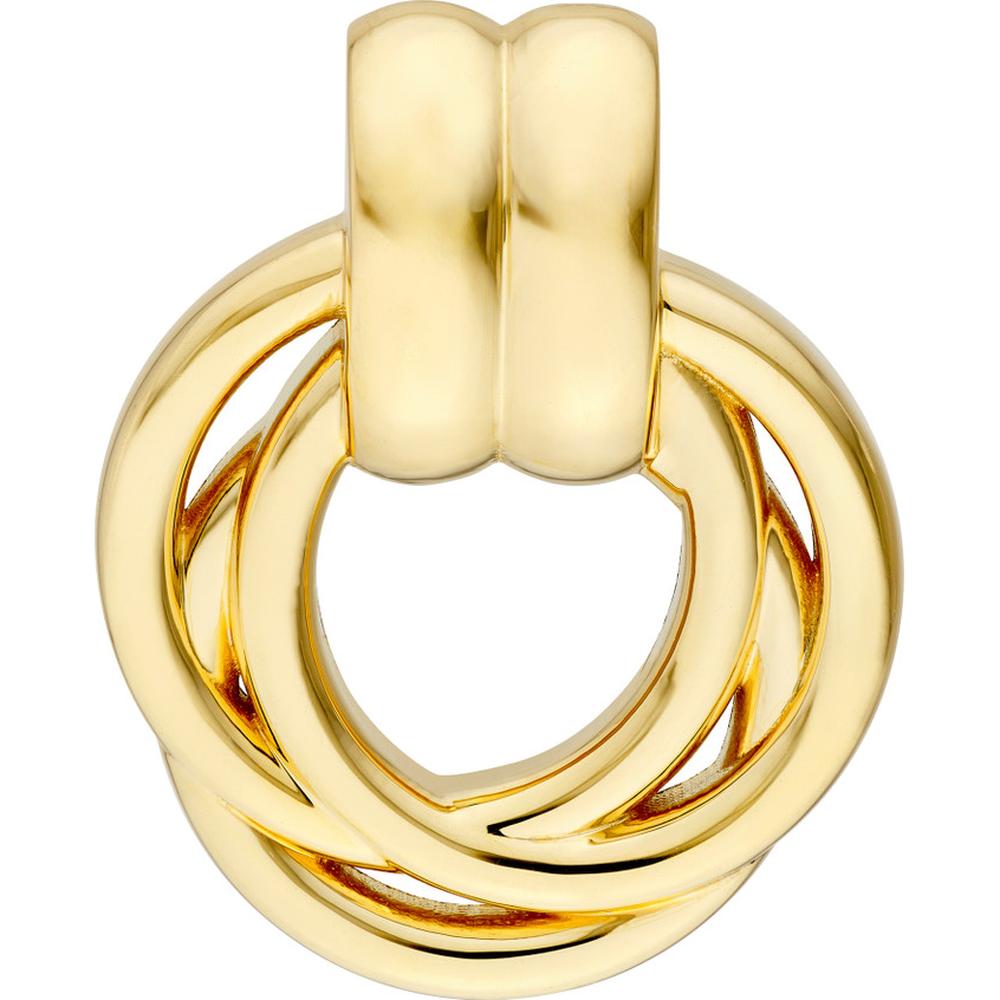 Olas d'Oro - 14K Yellow Gold Polished Triple Hoop Dangle Earrings - 5.11g Total Weight