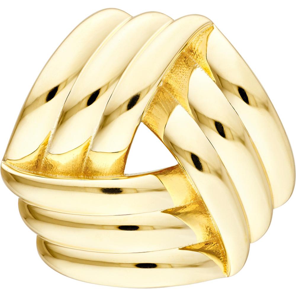 Olas d'Oro - 14K Yellow Gold Polished Triple Weave Earrings  6.85g