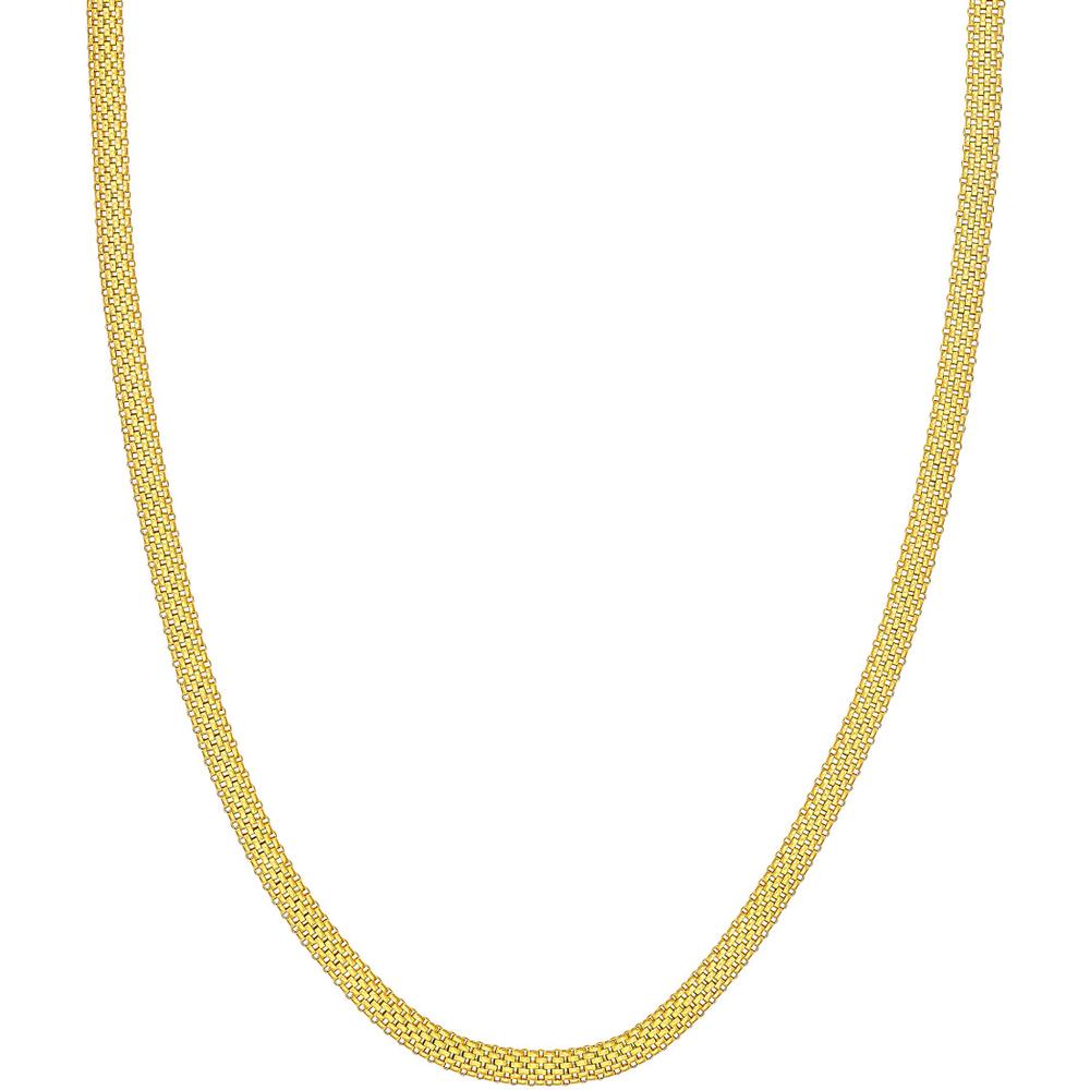 Olas d'Oro - 14K Yellow Gold Popcorn Statement Chain Bracelet - 7.50" Length