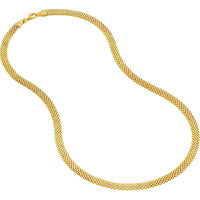 Olas d'Oro - 14K Yellow Gold Popcorn Statement Chain Bracelet - 7.50" Length