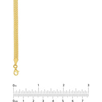 Olas d'Oro - 14K Yellow Gold Popcorn Statement Chain Bracelet - 7.50" Length