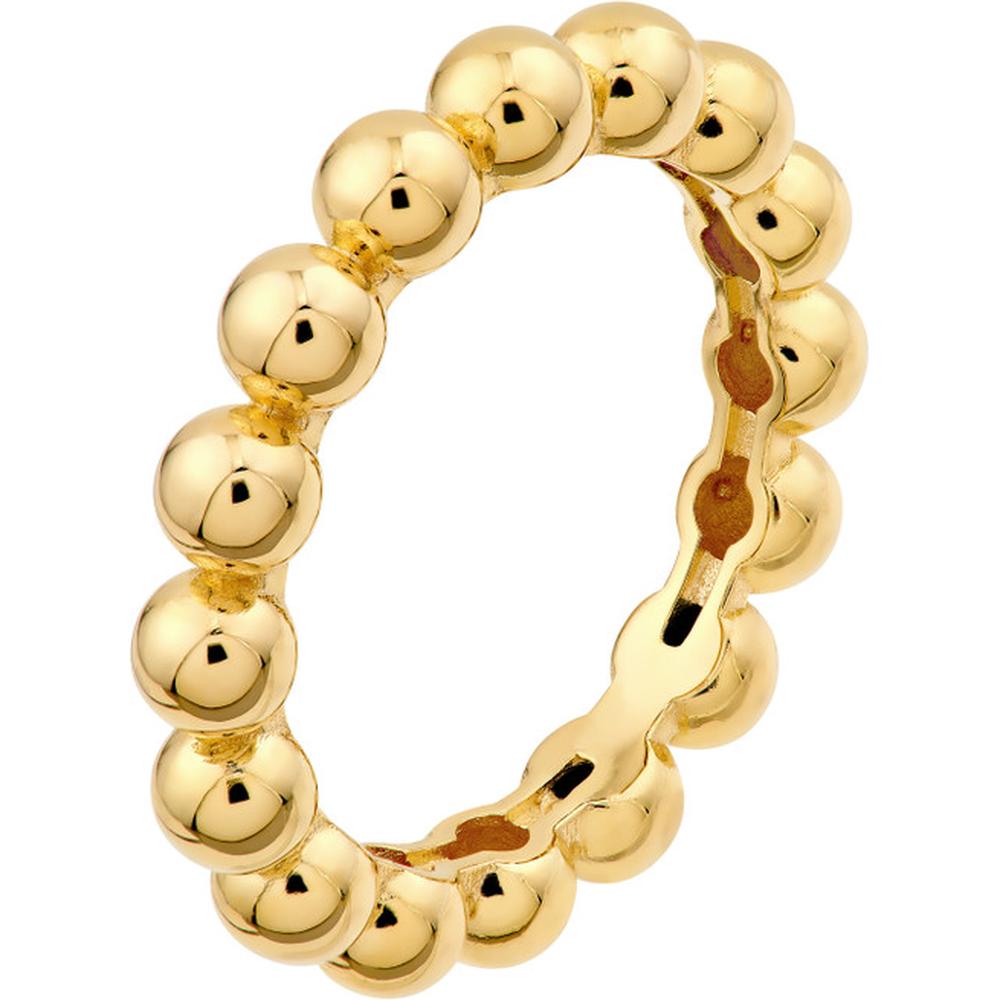 Olas d'Oro - 14K Yellow Gold Puffy Bead Ring - Size 8 - 2.80 Grams Weight