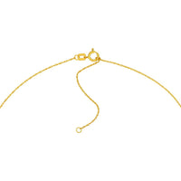 Olas d'Oro - 14K Yellow Gold Puffy East West Cross Pendant Necklace