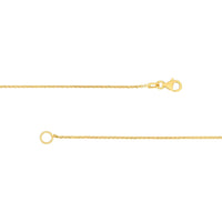 Olas d'Oro - 14K Yellow Gold Puffy Heart Pendant Necklace 18 Inches with Lobster Clasp