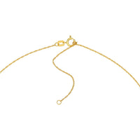 Olas d'Oro - 14K Yellow Gold Puffy Heart Pendant Necklace with 2" Extension - 1.45 Grams Total Weight