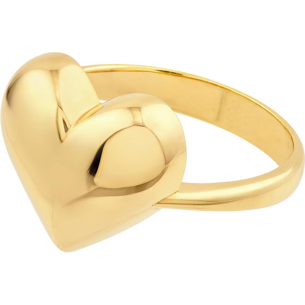 Olas d'Oro - 14K Yellow Gold Puffy Heart Ring - Size 7 - 3.09 Grams
