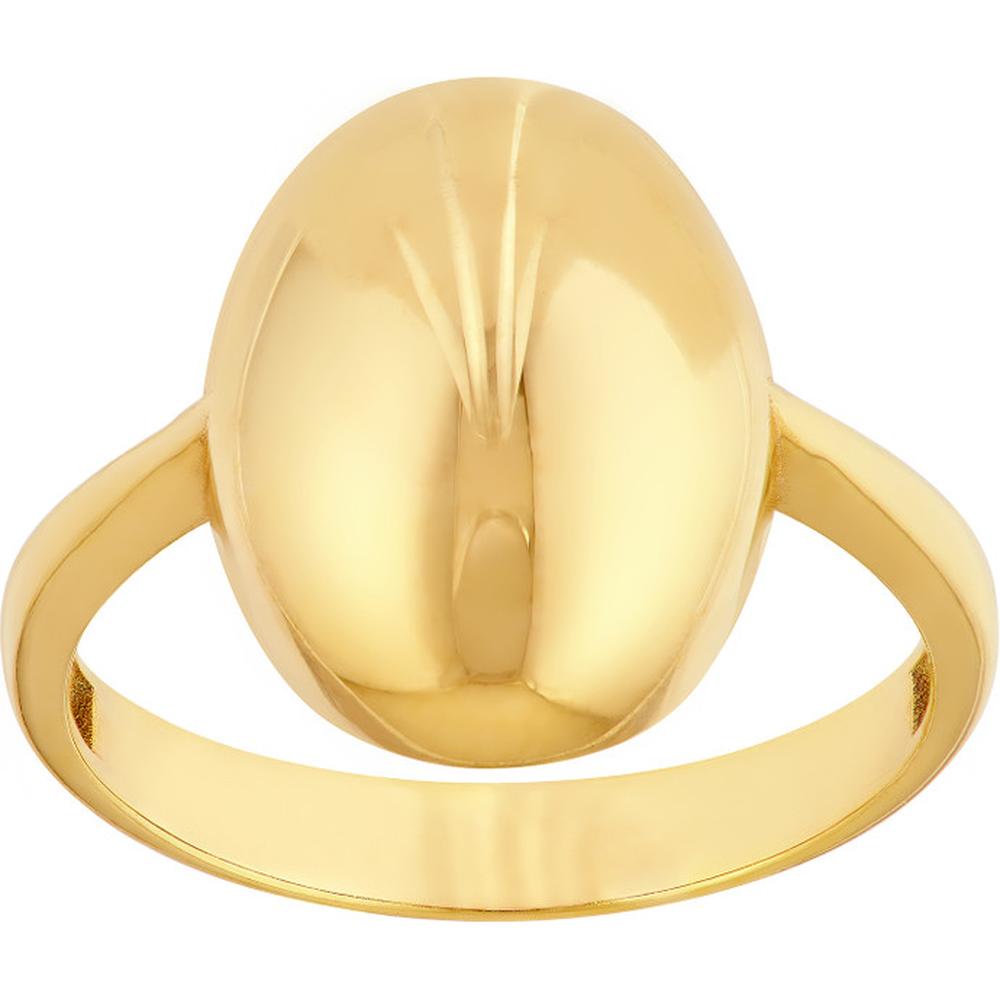 Olas d'Oro - 14K Yellow Gold Puffy Oval Band Ring - Size 8, 2.88 Grams