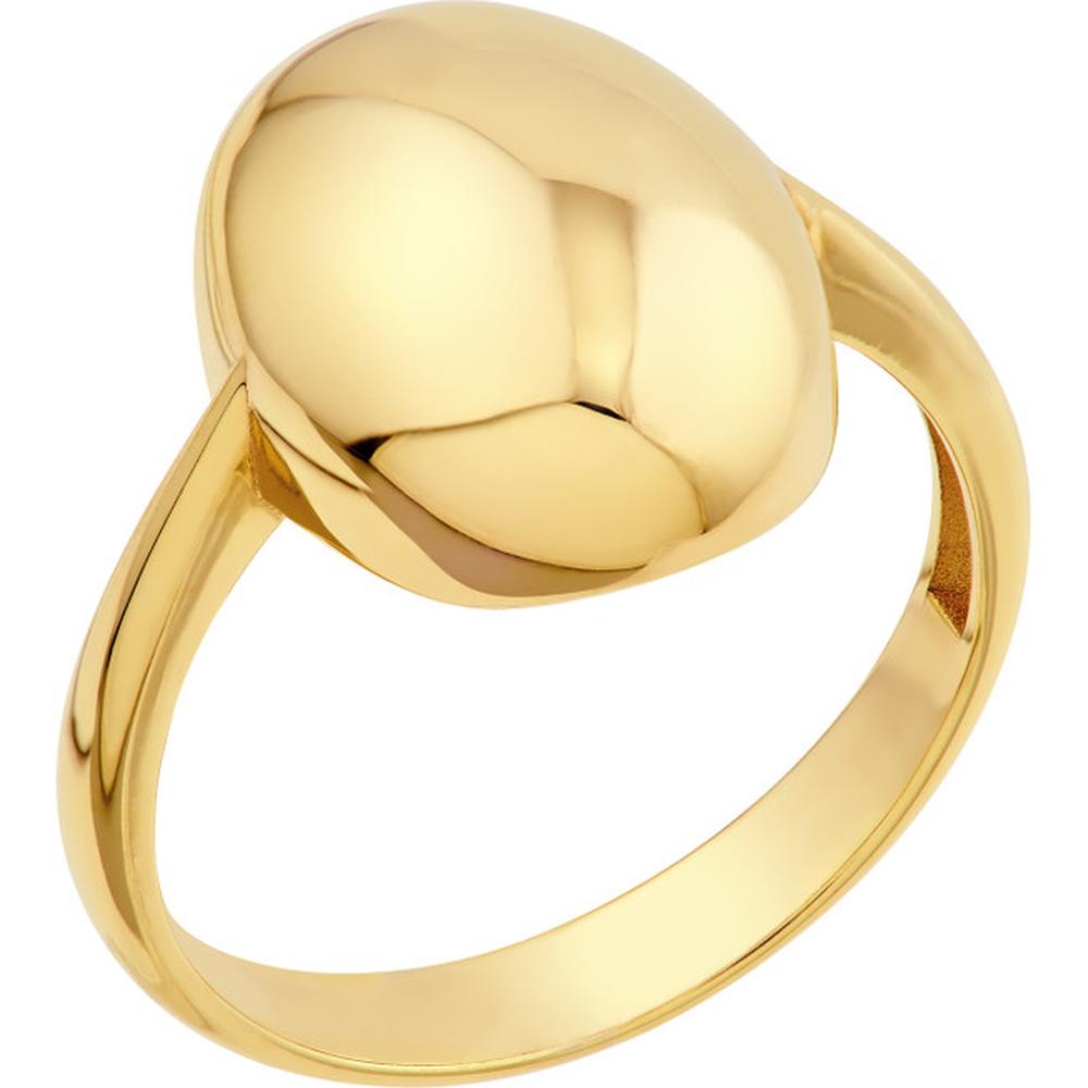 Olas d'Oro - 14K Yellow Gold Puffy Oval Ring - Size 6 - 2.88 Grams