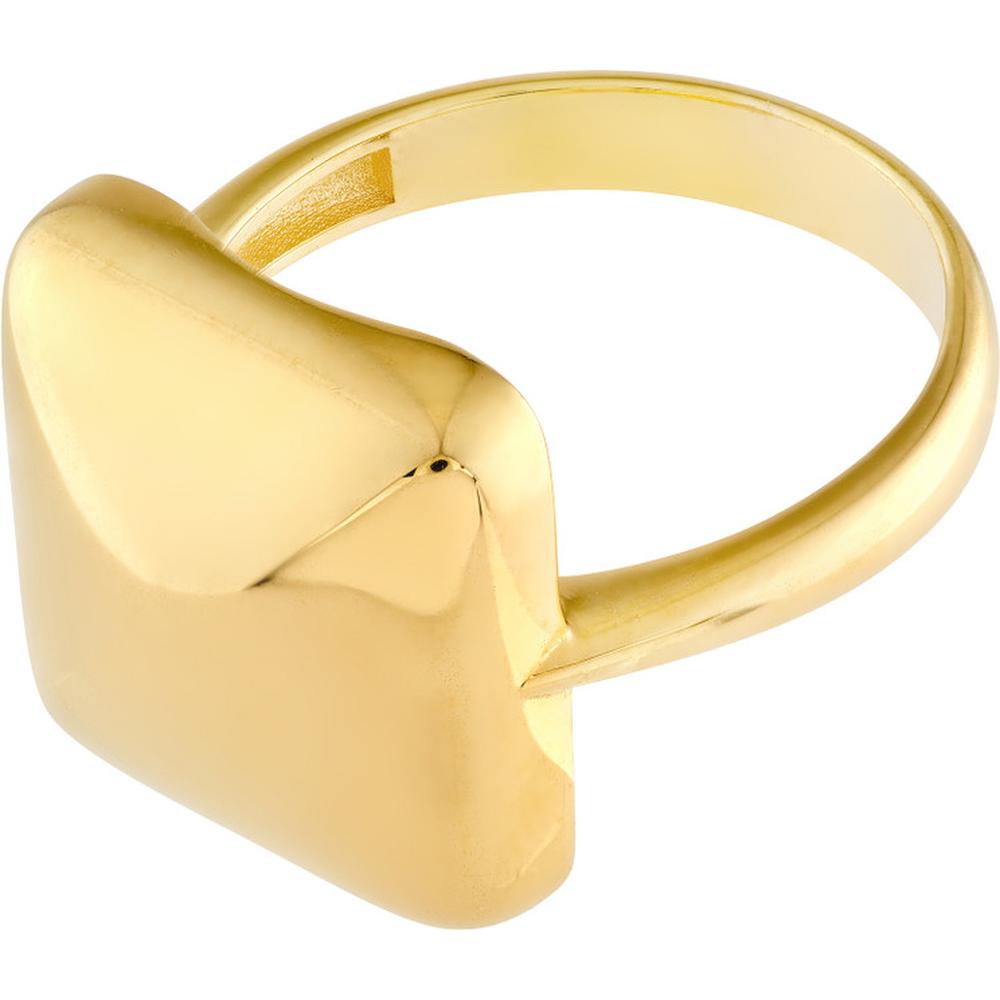 Olas d'Oro - 14K Yellow Gold Puffy Rectangle Ring - Size 6 - 4.27 Grams