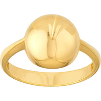 Olas d'Oro - 14K Yellow Gold Puffy Round Ring Size 7 2.67 Grams
