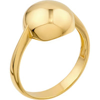 Olas d'Oro - 14K Yellow Gold Puffy Round Ring - Size 8