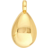 Olas d'Oro - 14K Yellow Gold Puffy Teardrop Pendant