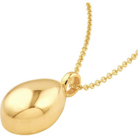 Olas d'Oro - 14K Yellow Gold Puffy Teardrop Pendant