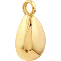 Olas d'Oro - 14K Yellow Gold Puffy Teardrop Pendant