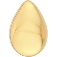 Olas d'Oro - 14K Yellow Gold Puffy Teardrop Stud Earrings 4.07 Grams Total Weight