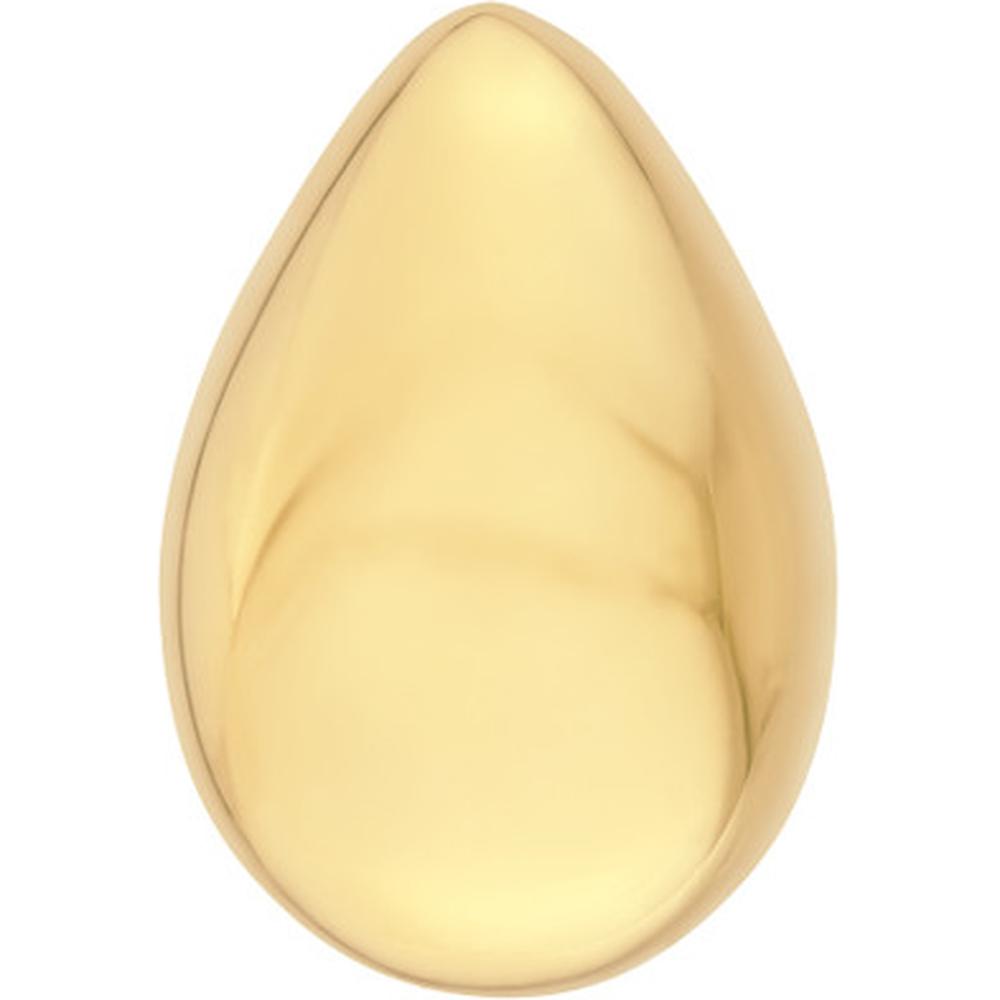 Olas d'Oro - 14K Yellow Gold Puffy Teardrop Stud Earrings 4.07 Grams Total Weight