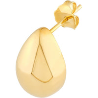 Olas d'Oro - 14K Yellow Gold Puffy Teardrop Stud Earrings 4.07 Grams Total Weight