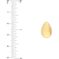 Olas d'Oro - 14K Yellow Gold Puffy Teardrop Stud Earrings 4.07 Grams Total Weight