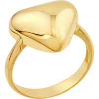 Olas d'Oro - 14K Yellow Gold Puffy Triangle Ring - Size 8 - 3.13 Grams Weight