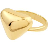 Olas d'Oro - 14K Yellow Gold Puffy Triangle Ring - Size 8 - 3.13 Grams Weight