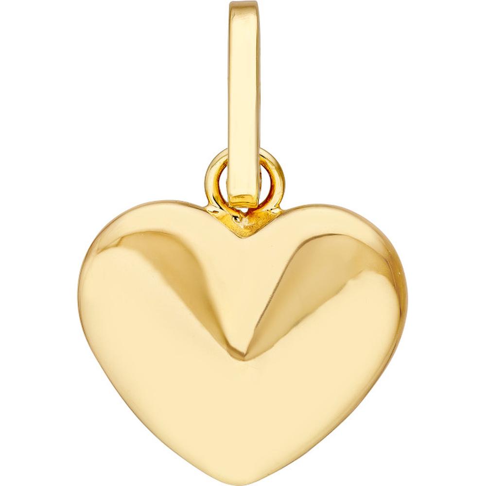 Olas d'Oro - 14K Yellow Gold Radiant Heart Pendant - 1.02 Grams