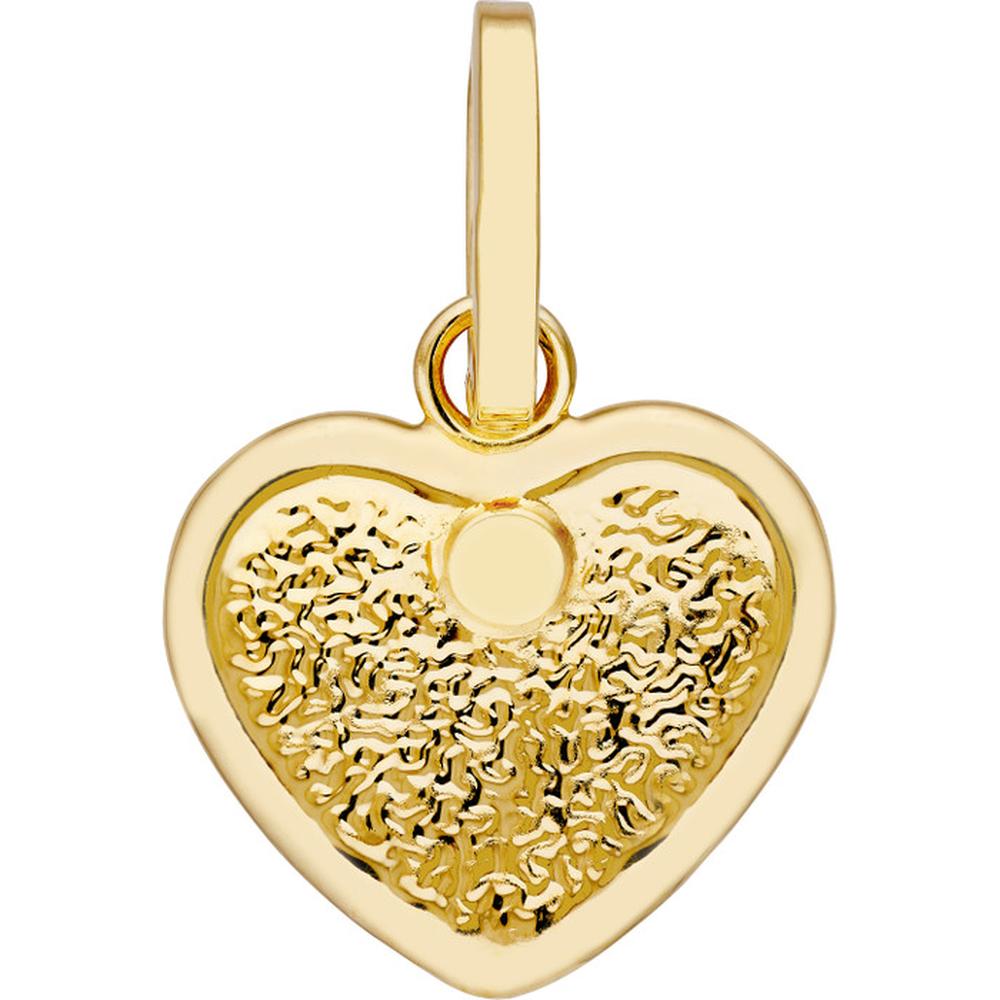 Olas d'Oro - 14K Yellow Gold Radiant Heart Pendant - 1.02 Grams
