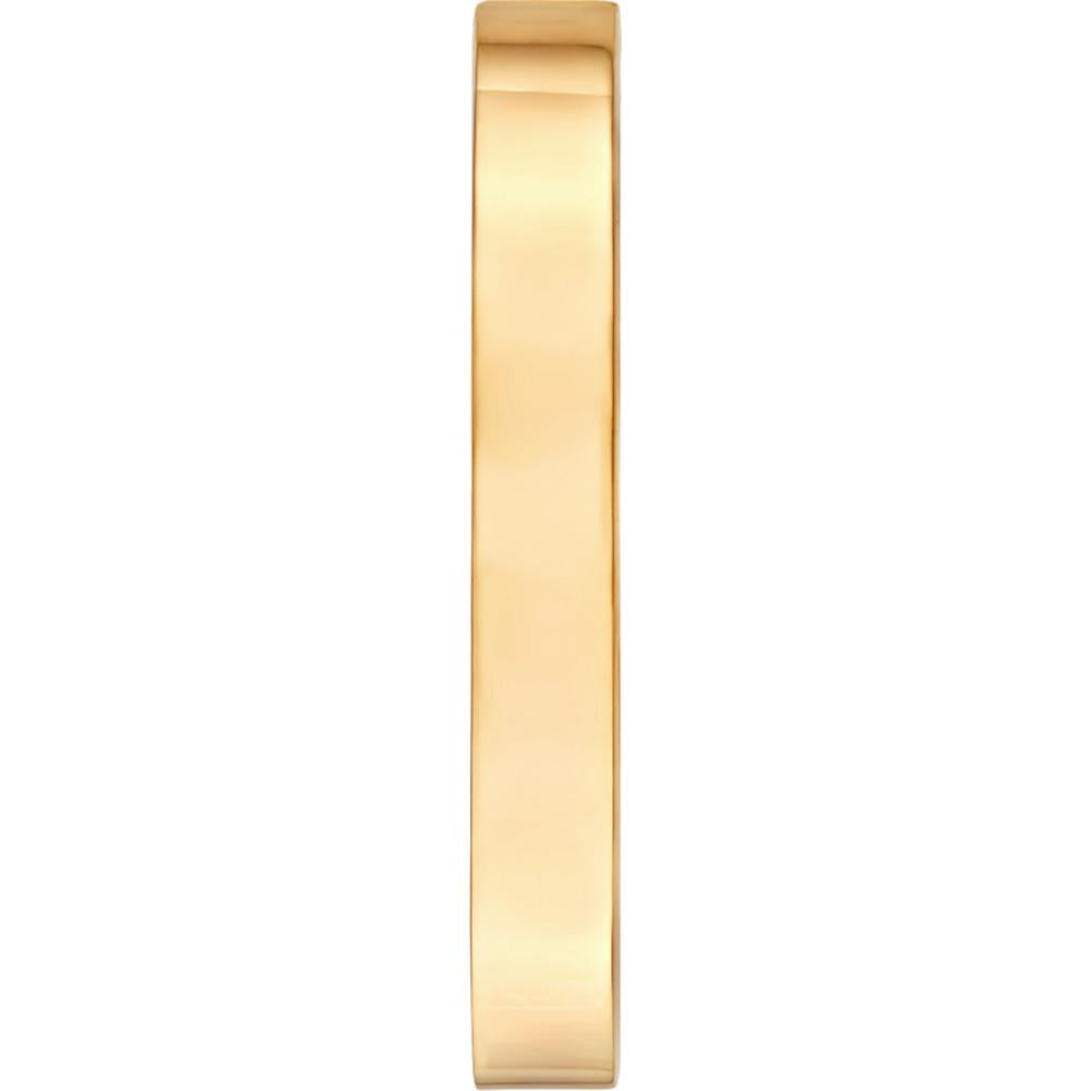 Olas d'Oro - 14K Yellow Gold Rectangle Tube Oval Hoop Earrings  Sleek & Modern Design with Post & Omega Back Closure
