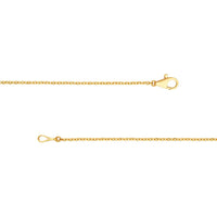 Olas d'Oro - 14K Yellow Gold Round Ascending Diamond Necklace with 1.02 Carat Total Diamond Weight