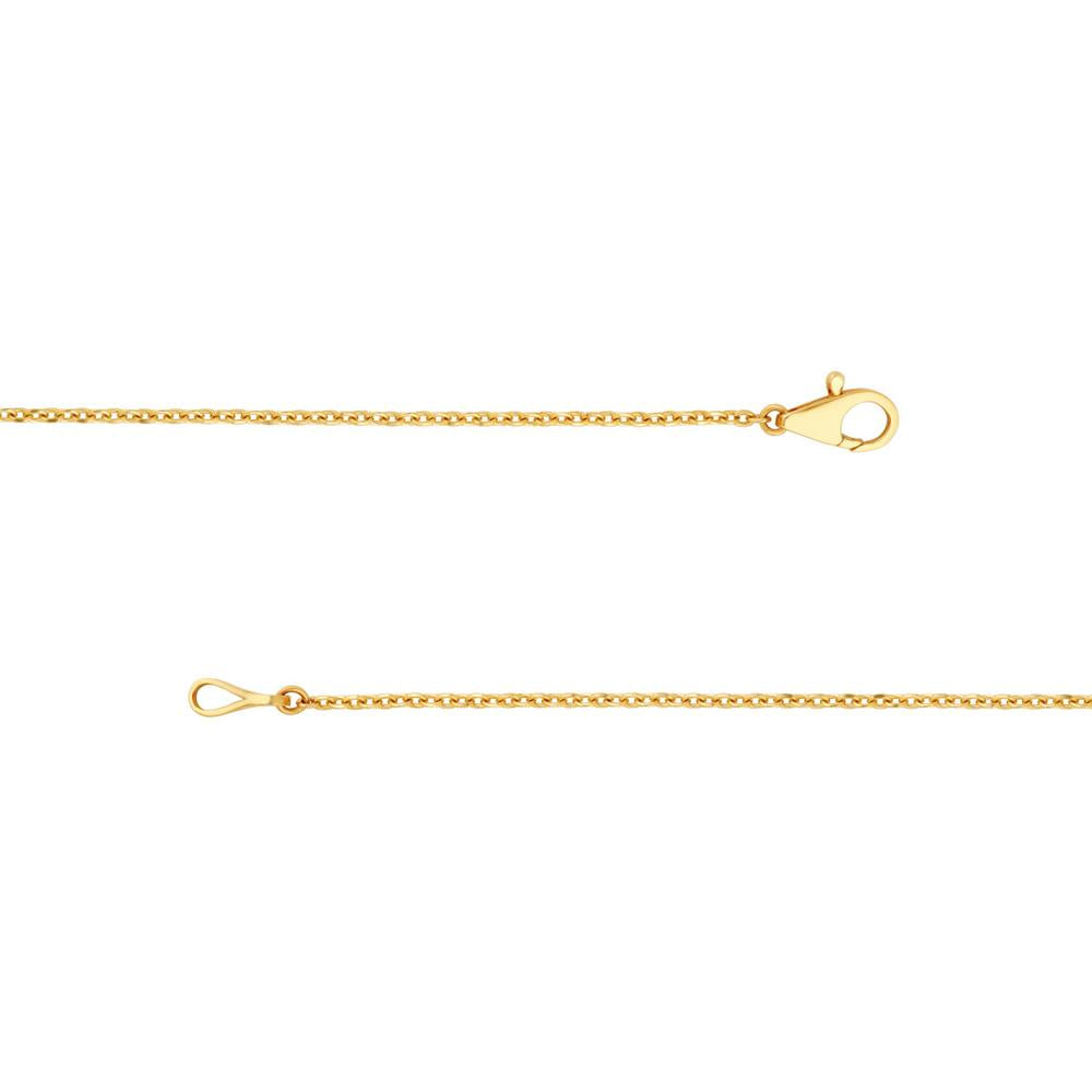 Olas d'Oro - 14K Yellow Gold Round Ascending Diamond Necklace with 1.02 Carat Total Diamond Weight