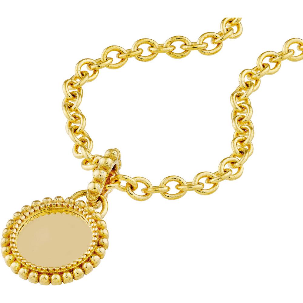 Olas d'Oro - 14K Yellow Gold Round Beaded Pendant with Beaded Bail - 2.48 Grams Total Weight