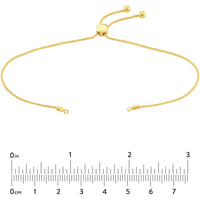 Olas d'Oro - 14K Yellow Gold Round Wheat Chain Build Your Own Bolo Bracelet - 3.04 Grams
