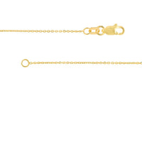 Olas d'Oro - 14K Yellow Gold Script 'T' Pendant Necklace with Diamond Bezel - 0.02 Carat Total Diamond Weight
