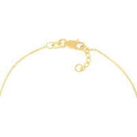 Olas d'Oro - 14K Yellow Gold Sideways Cross Bracelet with 1/6 Carat Diamond