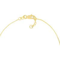 Olas d'Oro - 14K Yellow Gold Sideways Mini Cross Adjustable Bracelet - 1.04 Grams Average Weight