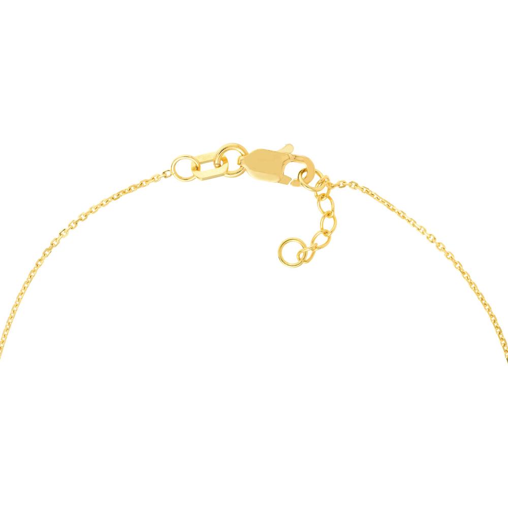 Olas d'Oro - 14K Yellow Gold Sideways Wishbone Adjustable Bracelet