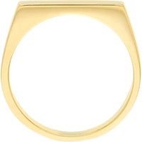 Olas d'Oro - 14K Yellow Gold Slim Engravable Signet Ring - Size 6