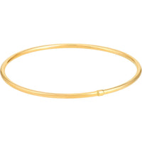 Olas d'Oro - 14K Yellow Gold Slip-On Polished Tube Bangle - 2.35mm