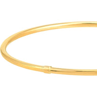 Olas d'Oro - 14K Yellow Gold Slip-On Polished Tube Bangle - 2.35mm
