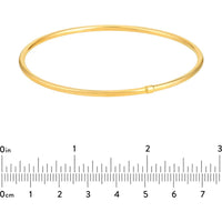 Olas d'Oro - 14K Yellow Gold Slip-On Polished Tube Bangle - 2.35mm