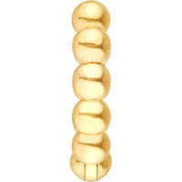Olas d'Oro - 14K Yellow Gold Small Beaded Huggie Earrings