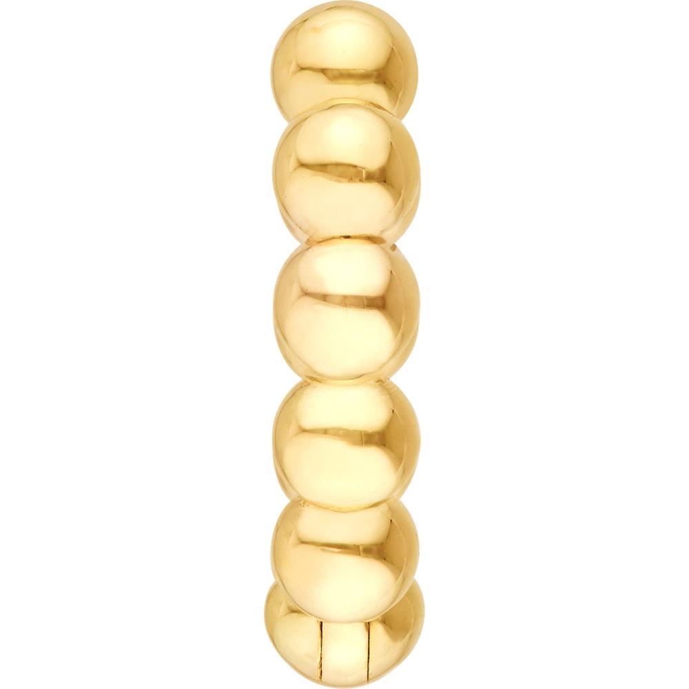 Olas d'Oro - 14K Yellow Gold Small Beaded Huggie Earrings